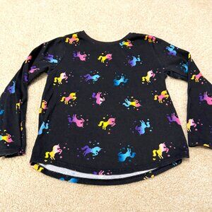 Garanimals - Girls Long Sleeve Rainbow Unicorn Shirt - Size 4T